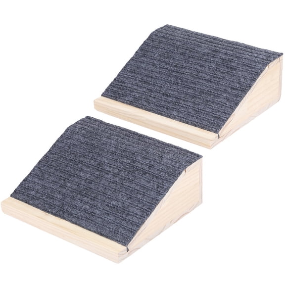 2 Pack Dog Ramp and Stairs for Beds Or Couches, Wooden Pet Stair Ramp for Small Dogs and Cats, Non-Slip Pet Steps Assist for Injured & Aged Pets & Small Breeds Climb Safely