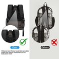 thumbnail image 5 of Clear Backpack Heavy Duty Transparent Backpack for Security Sports Work Trave..., 5 of 7