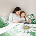 thumbnail image 5 of Homewish Chic Butterfly Full Size Comforter Sets,Rustic Flower Floral Bedding Comforter Set,Green White Bedding Sets For Girl Teens,Luxury Bedroom Decor Reversible,3pcs, 5 of 8