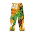 thumbnail image 4 of Balery Men'S Cool Dinosaur Playing Guitar Pants,Sleepwear Pants,Pajama Pants,Pj Bottoms Drawstring And Pockets-Small, 4 of 9