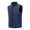 Dark Blue, variant on Men's Sleeveless Vest, Casual Lightweight Outerwear Jacket with Zipper Pockets, Stand Collar Polyester Vest for Spring Fall Outdoor Daily Wear