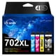 thumbnail image 1 of Juego de cartuchos de tinta Uniwork 702XL para Epson WF-3720, paquete de 4, 1 of 6