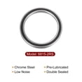 thumbnail image 4 of Unique Bargains 6815-2RS Roulements à Billes 75mmx95mmx10mm Acier Chromé ABEC3 Doublement Scellé 1 Pack, 4 of 6
