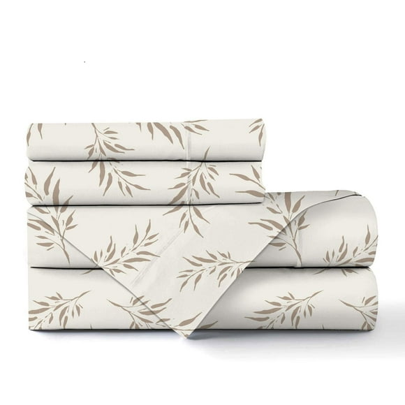 Johnson Home 200 TC Bed Sheet Set - Printed Cotton Sheets
