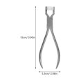 thumbnail image 3 of Shisuyan Stainless Steel Glasses Frame Adjusting Plier Eyeglass Repair Tool Easy To Use Plier For Various Eyewear Styles Precision Tool For Effective Repairs, 3 of 8