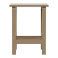 thumbnail image 6 of Polytrends  Laguna Hdpe All Weather Outdoor Patio Square Side Table Weathered Wood, 6 of 7