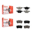 thumbnail image 1 of SIM Front Rear Semi-Metallic Brake Pads Kit for Car Ford Focus KSM-100451, 1 of 8