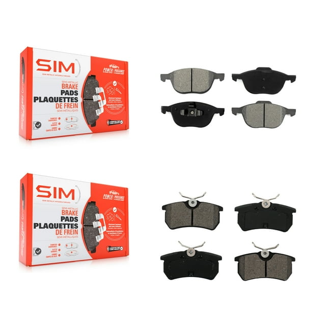 SIM Front Rear Semi-Metallic Brake Pads Kit for Car Ford Focus KSM-100451