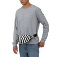 thumbnail image 3 of Easygdp Zebra Fanny Pack for Men Women,Fashion Waist Packs,Travel Hiking Chest Bag Daypack, 3 of 7