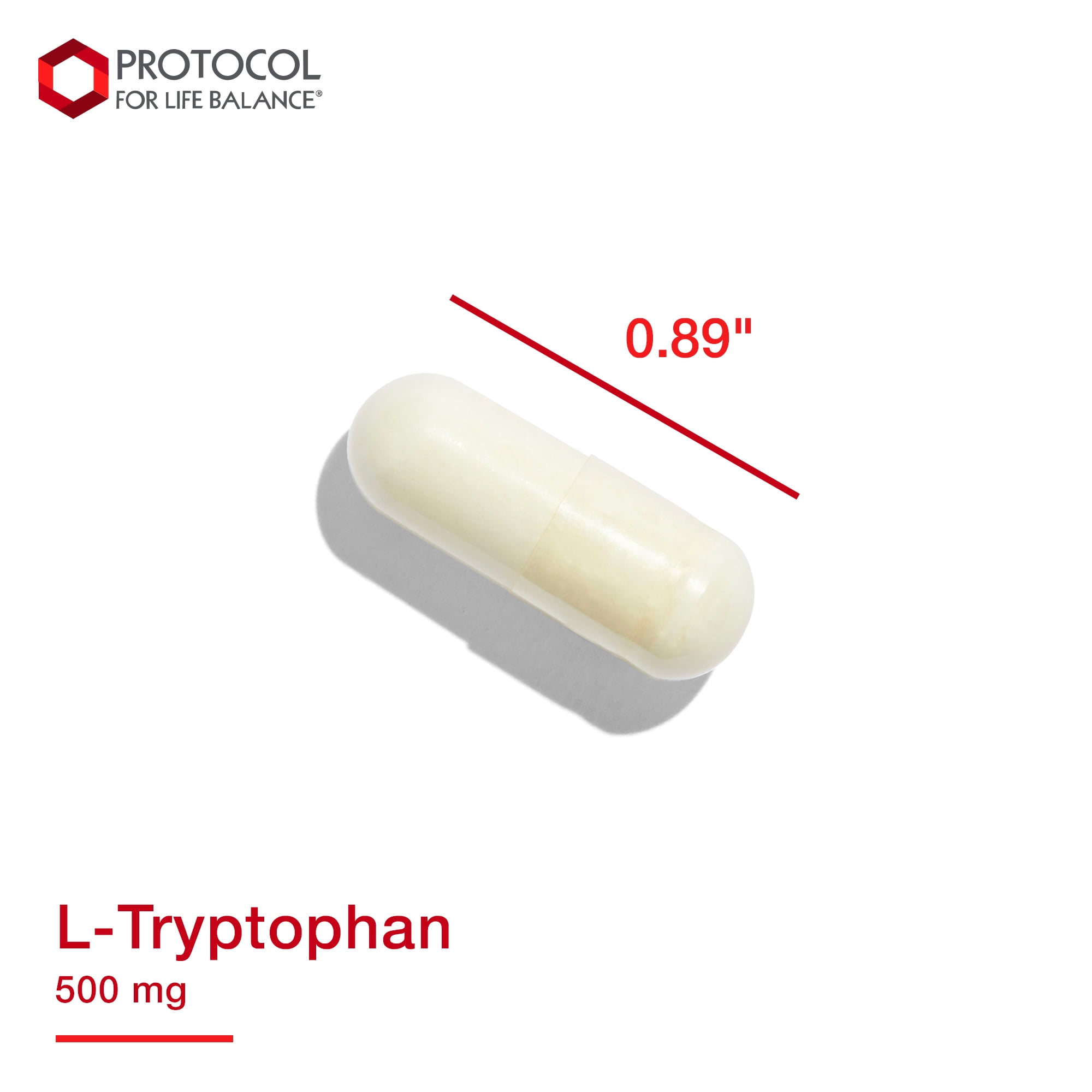 Protocol for Life Balance L-Tryptophan 500 mg - 120 Veg Caps