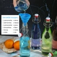 thumbnail image 6 of GPED 8.5 oz Swing Top Glass Bottles, 8 Pack Flip Top Beer Brewing Bottles with Airtight Rubber Seal Flip Caps for Fermentation, Kombucha, Vanilla Extract, Juice, Tea, Wine, Soda - Bonus 2 Pourers, 6 of 7