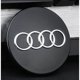 thumbnail image 2 of piezas de cubierta de cubo de coche compatible con Audi 60MM ABS Auto Caps, cubierta de rueda central de material de aluminio + ABS, accesorios de decoración de coche, 2 of 5