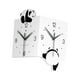 thumbnail image 4 of Reloj de pared con luz nocturna, fácil de leer, doble cara, versátil, fácil de instalar, decorativo, sin tic-tac, para el hogar, oficina, cocina, 4 of 9
