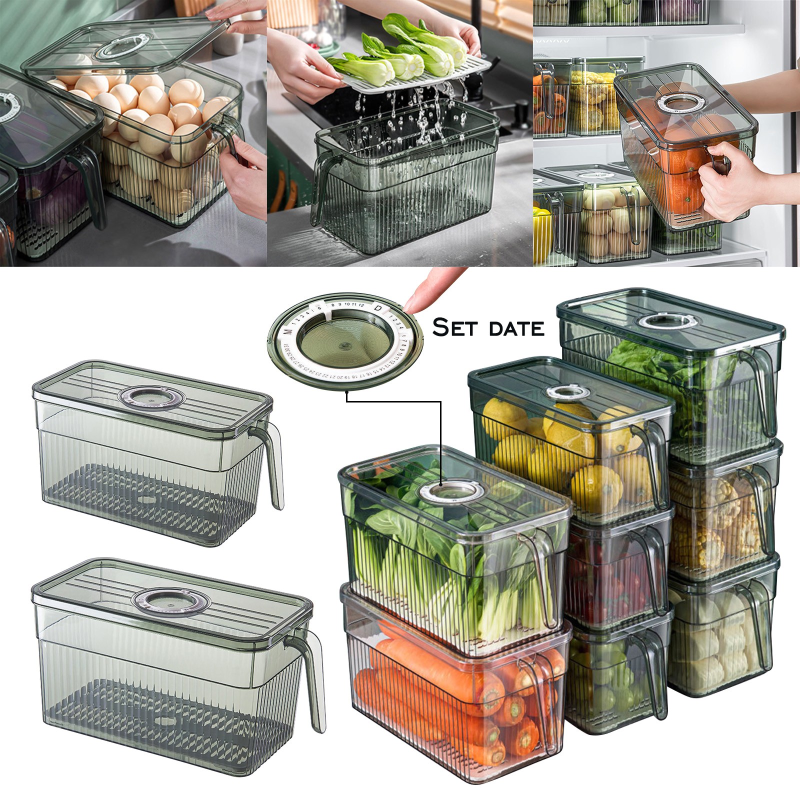 WNG Food Storage Organizer Box Box Container for Small Bags Great for