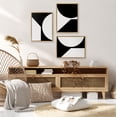 thumbnail image 6 of Kate and Laurel Sylvie Minimal Max Mod Set Framed Canvas Wall Art by The Creative Bunch Studio, 3 Piece 18x24 Gold, Modern Geometric Art Set of 3 Wall Décor, 6 of 6