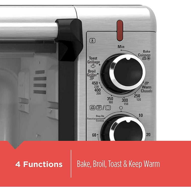 Black + Decker Extra-Wide 8-Slice Toaster Oven 