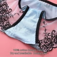 Women Bow Lace Floral Thin Seethrough Panties Sexy Bikini Low Waist