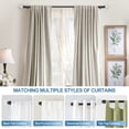 thumbnail image 6 of Urbanest Crackle Glass Manhattan 1" 5/8" Double Drapery Curtain Window Rod Set - 28" to 48", Black, 6 of 6