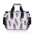 thumbnail image 7 of FORMRS Insulated Cooler Bag 24 Cans Capacity Soft Leakproof Lunch Box with Side Pockets, Lavender Pattern, 7 of 7
