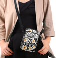 thumbnail image 4 of HELLHERO Skulls Celestial Symbols Women Messenger Bag Vintage, 2 Zippers for Casual Use, Casual Travel, 4 of 7