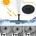 thumbnail image 4 of Fuente de agua Solar mejorada para piscina fuente de cascada para Ehuebsd baño de aves bomba de agua de pie libre decoración de jardín solaire #9, 4 of 9