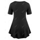 thumbnail image 2 of Camiseta de Oscilación de Talla Extra con Tiras Cruzadas Rosegal  Camisetas tallas grandes, 2 of 5