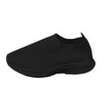 thumbnail image 2 of Womens Shoes,Walking Sneakers Breathable Knit for Everyday Wear Platform Walking Sneakers for Lightweight Comfort,Shoes for Women,Black,9, 2 of 7
