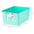 thumbnail image 2 of Pen+Gear Small Plastic Desktop Organizer Cubby Bin, Spearmint, 8-Pack, 2 of 5