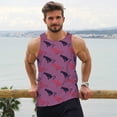 thumbnail image 6 of Lsque Leopard Print Pattern Mens Tank Tops Muscle Athletic Quick Dry Sleeveless Workout Fitness T Shirts Beach Tank Top, Loose-fit Sleeveless Shirt for Men-Large, 6 of 7