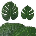thumbnail image 4 of 12pcs Large Artificial Tropical Palm Leaves, Party Jungle Beach Theme Party Birthday Table and Wall Decorations Arts & Crafts, Prom, Events, Weddings Party Supplies, 4 of 9