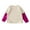 Beige, variant on Jalioing Kids Long Sleeve Shirt Patchwork Solid Color Crew Neck T Shirt Boys Girls Fashion Casual Pullover Tees