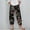 Black, variant on GaThRRgYP Capri Pants for Women under $7,Women's Fashion Summer Casual Loose Pocket Straight Printing Trousers Pants