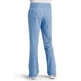 thumbnail image 2 of Barco One Womens 5206 Flare Leg Knit Waist Pant-Ciel Blue-XS Petite, 2 of 2