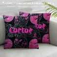 thumbnail image 3 of Pink and Black Smooches Design - Pillow Case,, 3 of 5