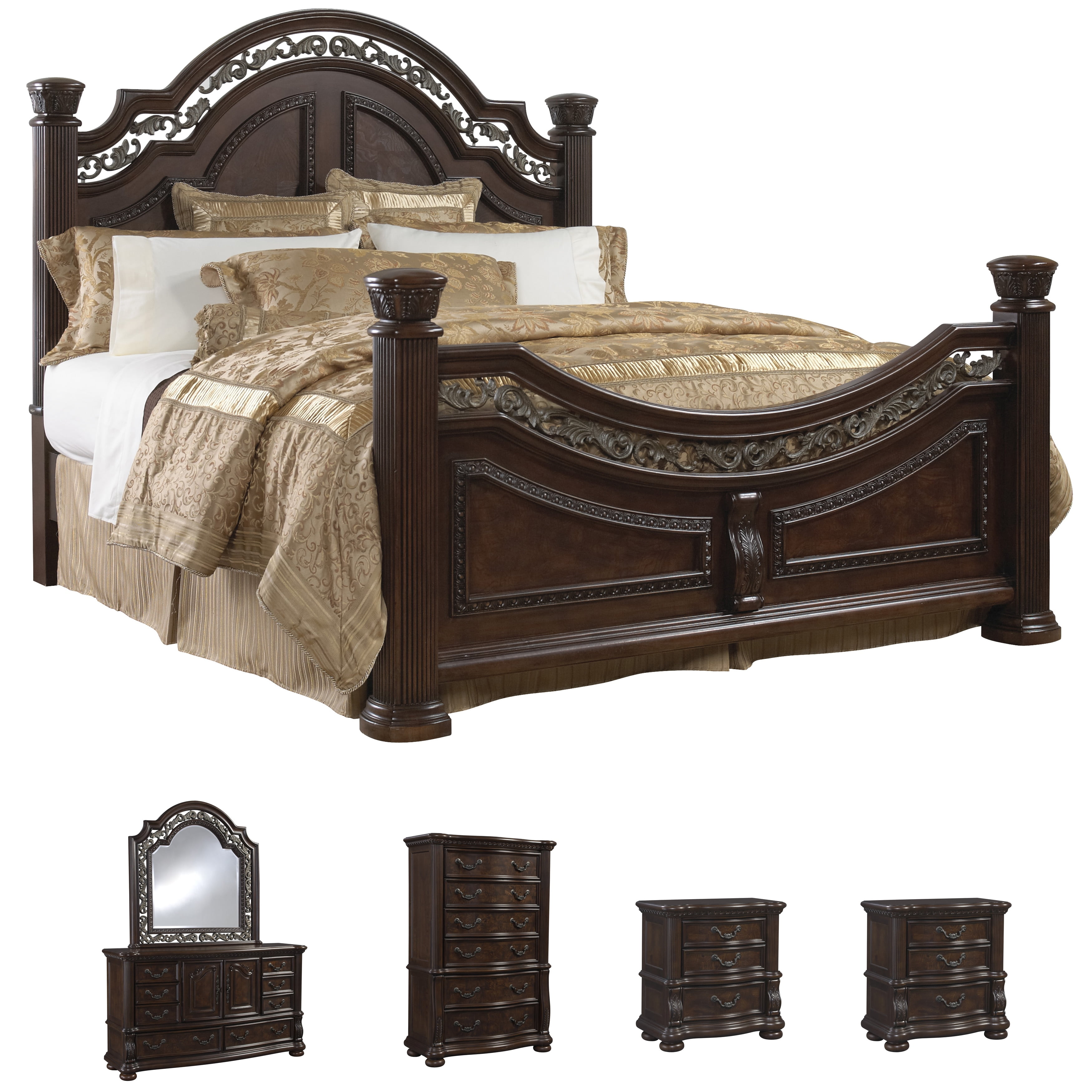 Sofaweb Com Tuscany 6 Piece Mocha Finish King Size Bedroom Set Sofaweb Com Tuscany 6 Piece Mocha Finish King Size Bedroom Set