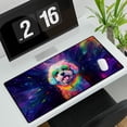 thumbnail image 3 of Hippie Bichon Frise Portrait oil painting Watercolor Tie-dye Vintage Desk Mat Full Keyboard Mouse Pad Bichons Dog Lovers Gifts Idea Large Mousepad - 00015, 3 of 5