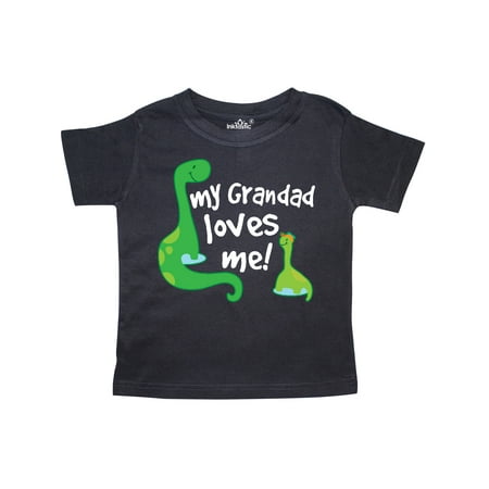 

Inktastic Grandad Loves Me Dinosaur Gift Toddler Boy Girl T-Shirt