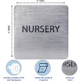 thumbnail image 3 of ADA CENTRAL SIGNS - 6" X6" Baby Nursery Sign - ADA Compliant Tactile Graphics Grade 2 Braille Text Acrylic Wall Sign| Mothers Room Child Care Baby Changing Area Signs for Hospital, Clinic, & Apartment, 3 of 7