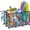 Blue, variant on Pool Storage Bin with Wheels&Handles,Large Pool Toys Storage(218 Gallon),Mesh Rolling Pool Float Storage for Pool Noodles, Toys, Floats, Balls, Kickboards, Heavy Duty Metal Frame, Blue