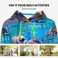 thumbnail image 4 of Wukai Sea Turtle Swims Print Womens Hoodies Fleece Sweatshirts Long Sleeve Sweaters Pullover Fall Outfits Winter Clothes-XX-Large, 4 of 7