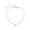 white, variant on Peach Heart Simple Rice Beads Handmade Necklace Geometric Folding Beaded Necklace For Women's Daily Wear