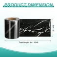 thumbnail image 2 of Uxcell Wood Grain Wallpaper Border 2" x 16.4ft Textured Frame Sticker, Black Texture, 2 of 7