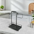 thumbnail image 5 of Large Kitchen Sink Organizer Sponge Holder Sink Caddy Towel Rack Drain Rack, 5 of 9