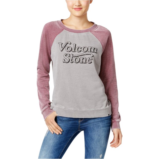 Sudadera de forro polar Volcom Tropolis para mujer, rojo, grande Volcom Camisa de entrenamiento
