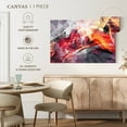 thumbnail image 5 of Elephant Stock Abstract The Fire Within Wall Art - Horizontal Canvas Wall Art - Living Room Wall Decor - Abstract Canvas - Gray And Orange Decor - 45" x 30", 5 of 8