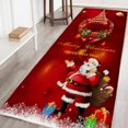 thumbnail image 4 of OUSITAID Christmas Mats and Rugs Flannel Fabric Non Slip Rubber Backing Absorbent Bath Rug Home Kitchen Floor Mat, 4 of 4