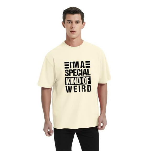 I'm A Special Kind Of Weird | Mens Humor Graphic T-Shirt, Yellow, X-Large