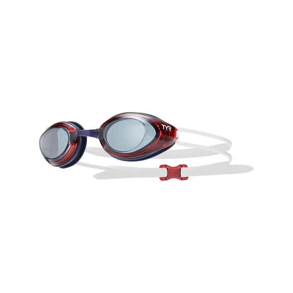 TYR Blackhawk Racing Swimming Goggles, Red White Blue LGBH072