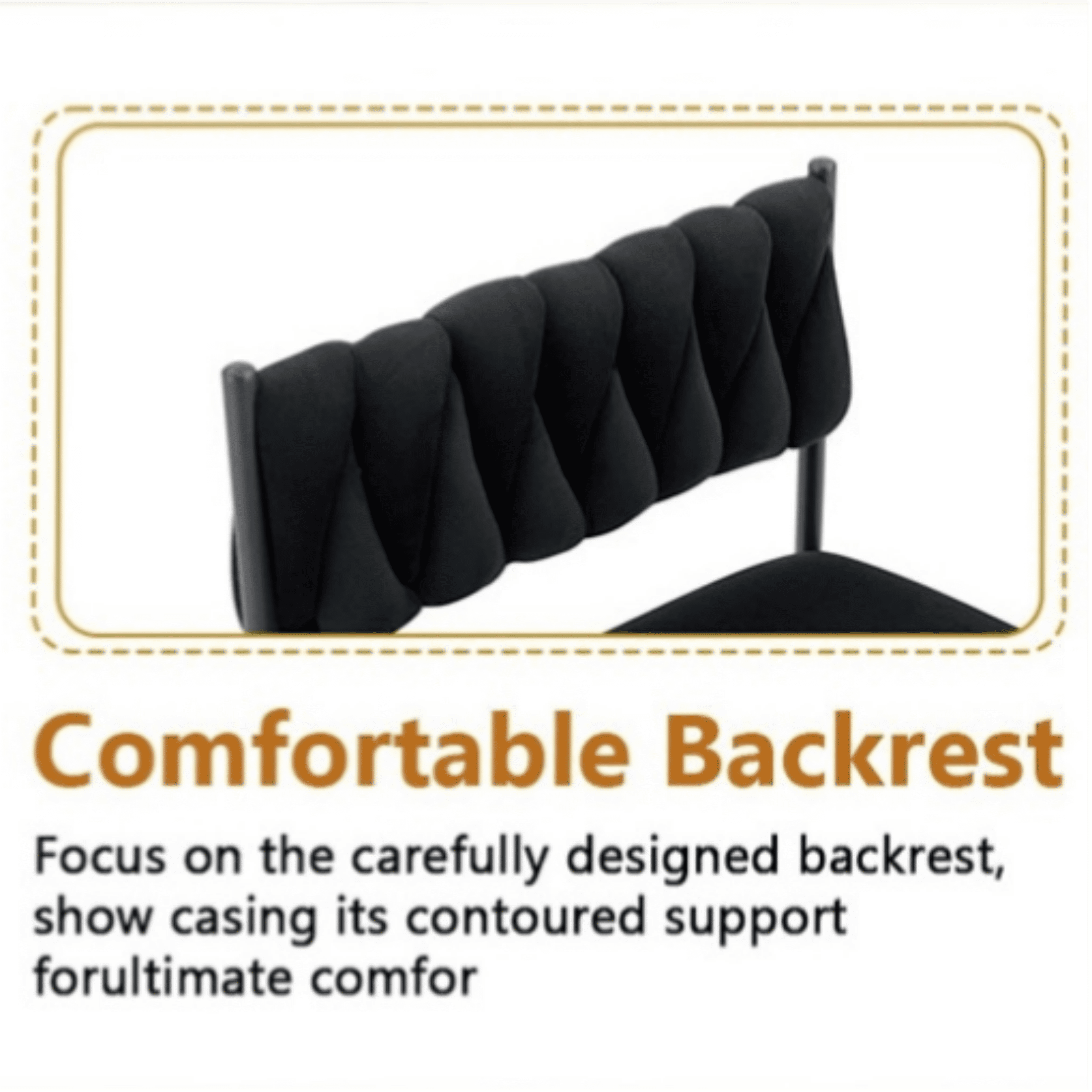 Alvantor 7-Piece Dining Set, Wood Grain Table & Black Velvet Chairs for Modern Small Spaces