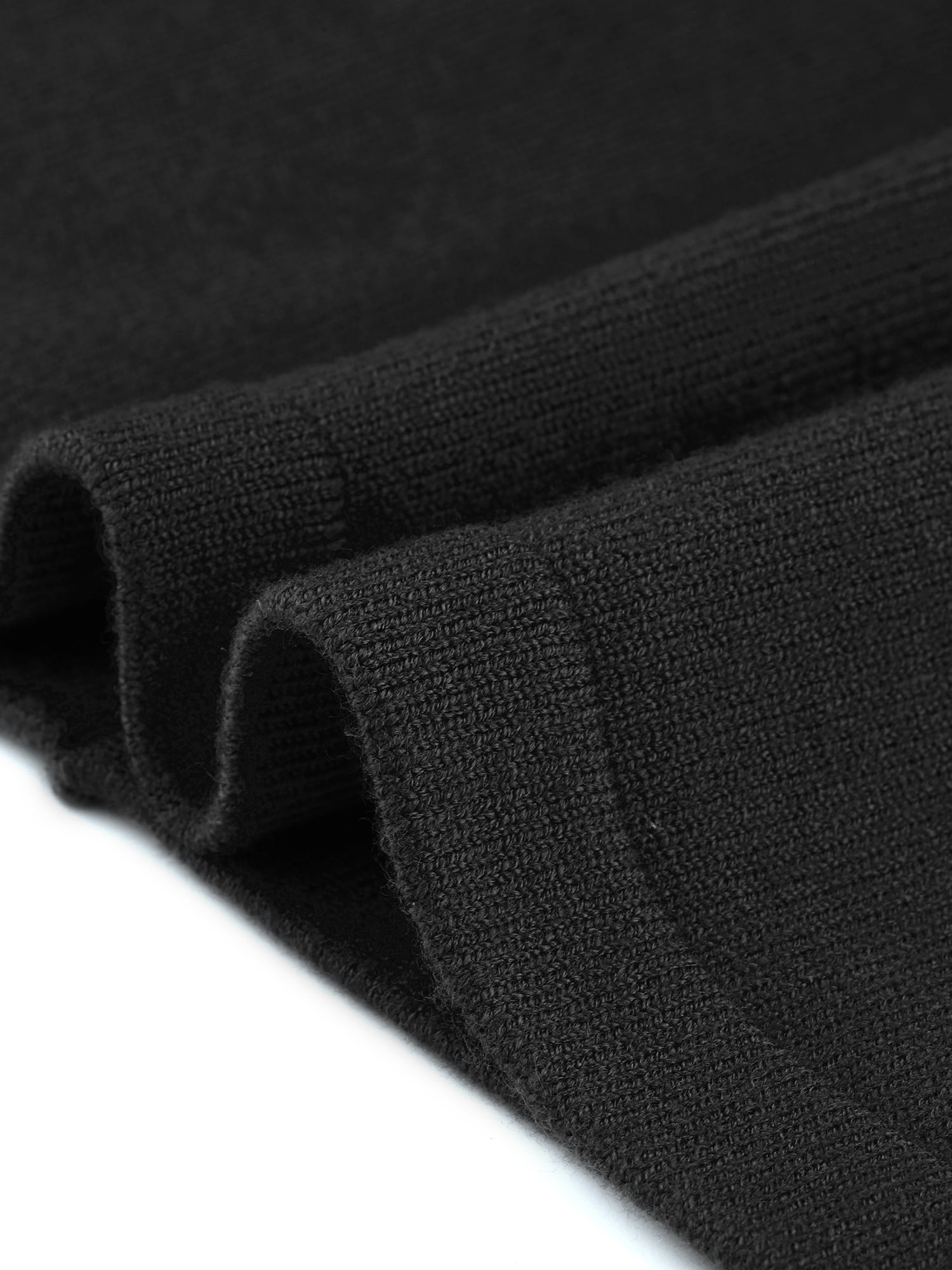 DARING DIVA Women's Sweater A Line Elastic High Waist Stretchy Midi Skirt M Black